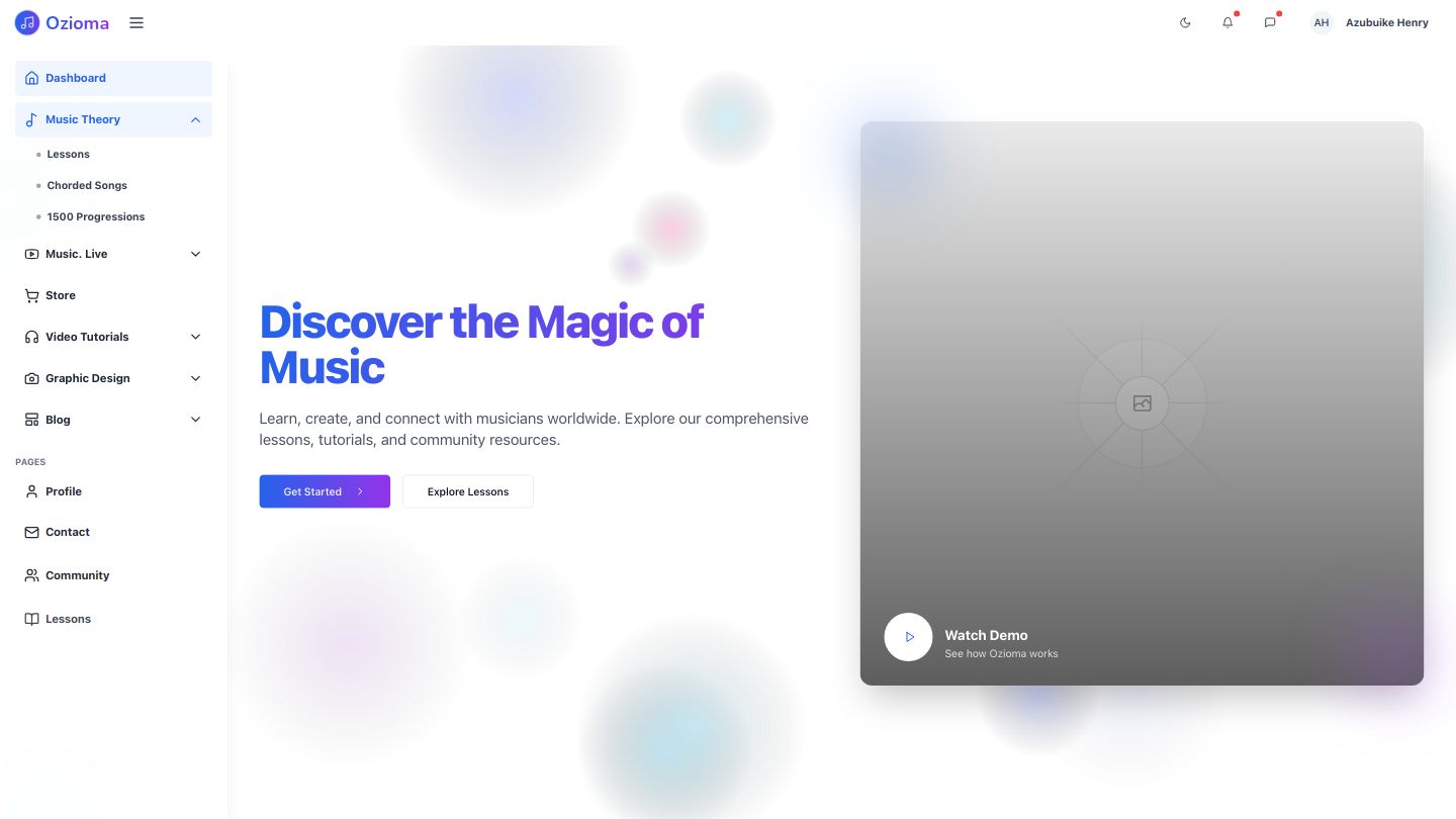 Ozioma Music Platform